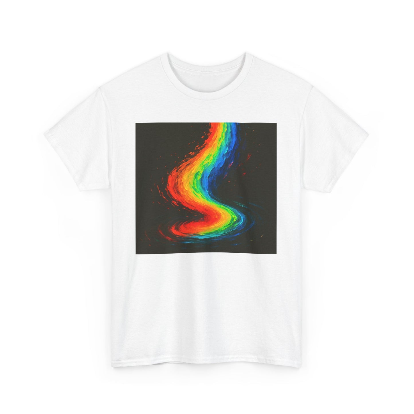 Rainbow Swirl Unisex Heavy Cotton Tee - Melt Design
