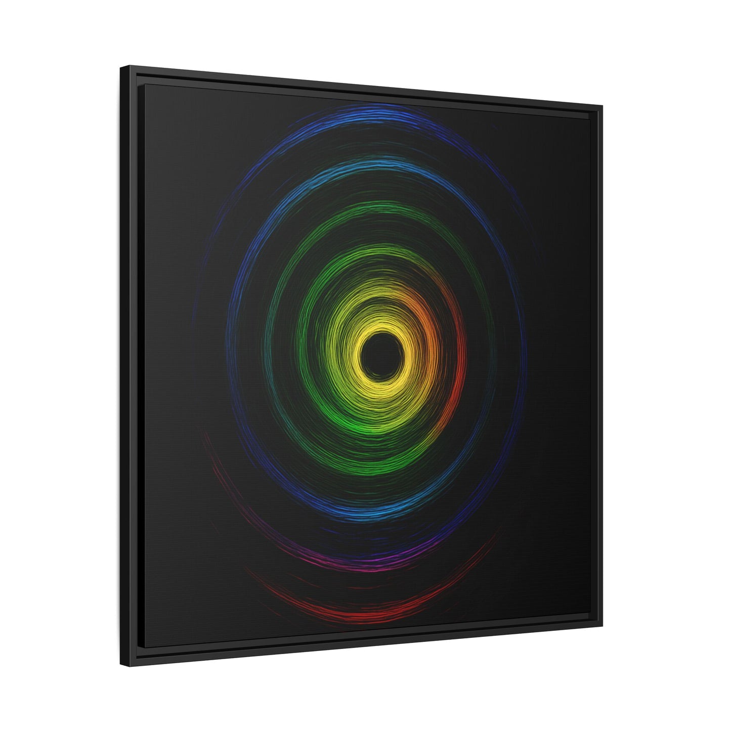 Framed Colorful Ripple Art Print - Cyclone Design