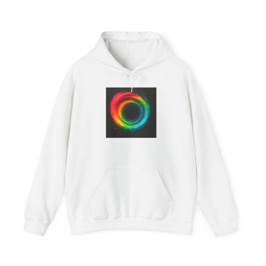 Colorful Circle Unisex Hoodie - Cyclone Design
