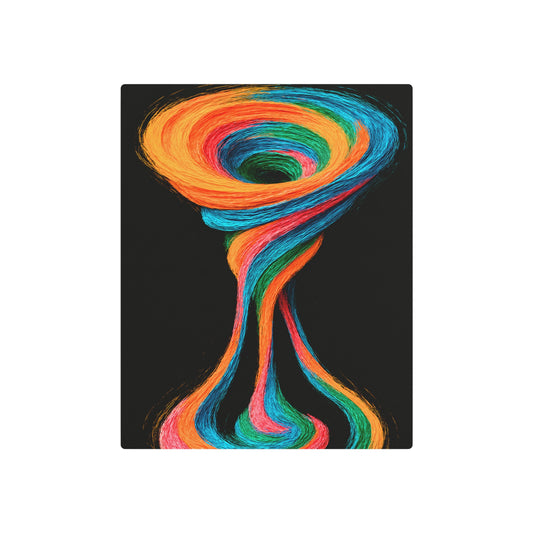 Colorful Abstract Metal  Wall Decor - Cyclone Design