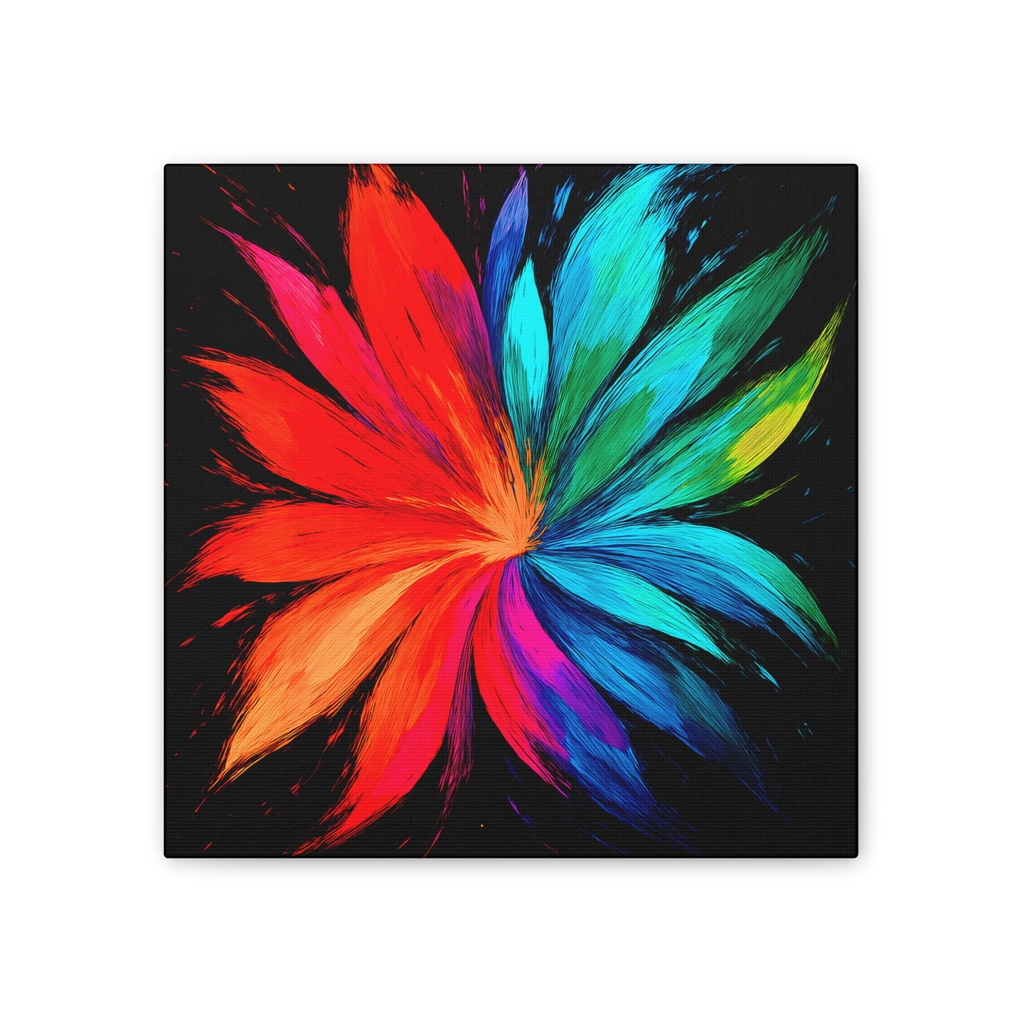 Modern Home Accent Floral Canvas Art - Melt Design