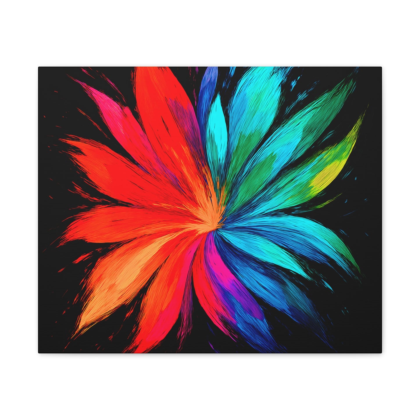 Modern Home Accent Floral Canvas Art - Melt Design