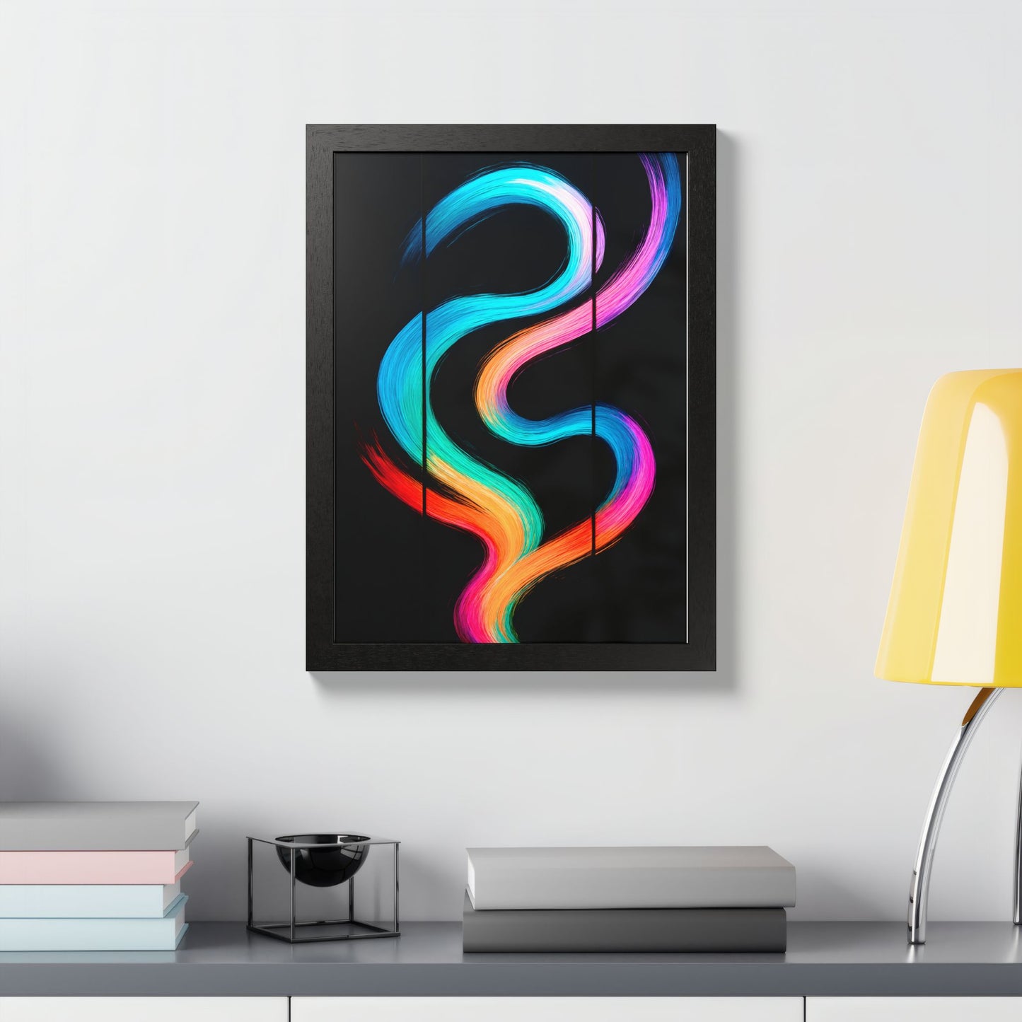 Colorful Framed Wall Art - Weave Design
