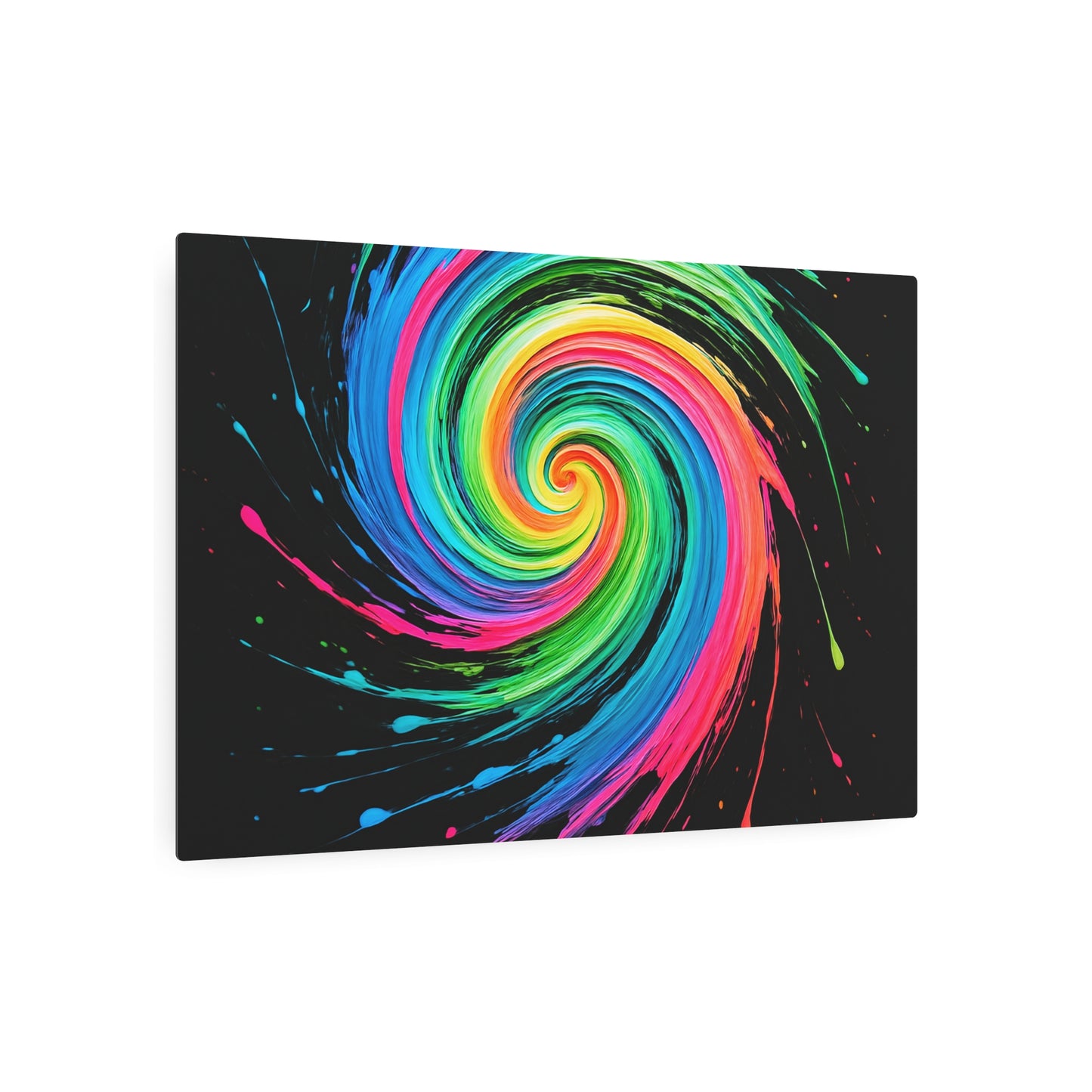 Colorful Swirl Home Decor Metal Art - Melt Design