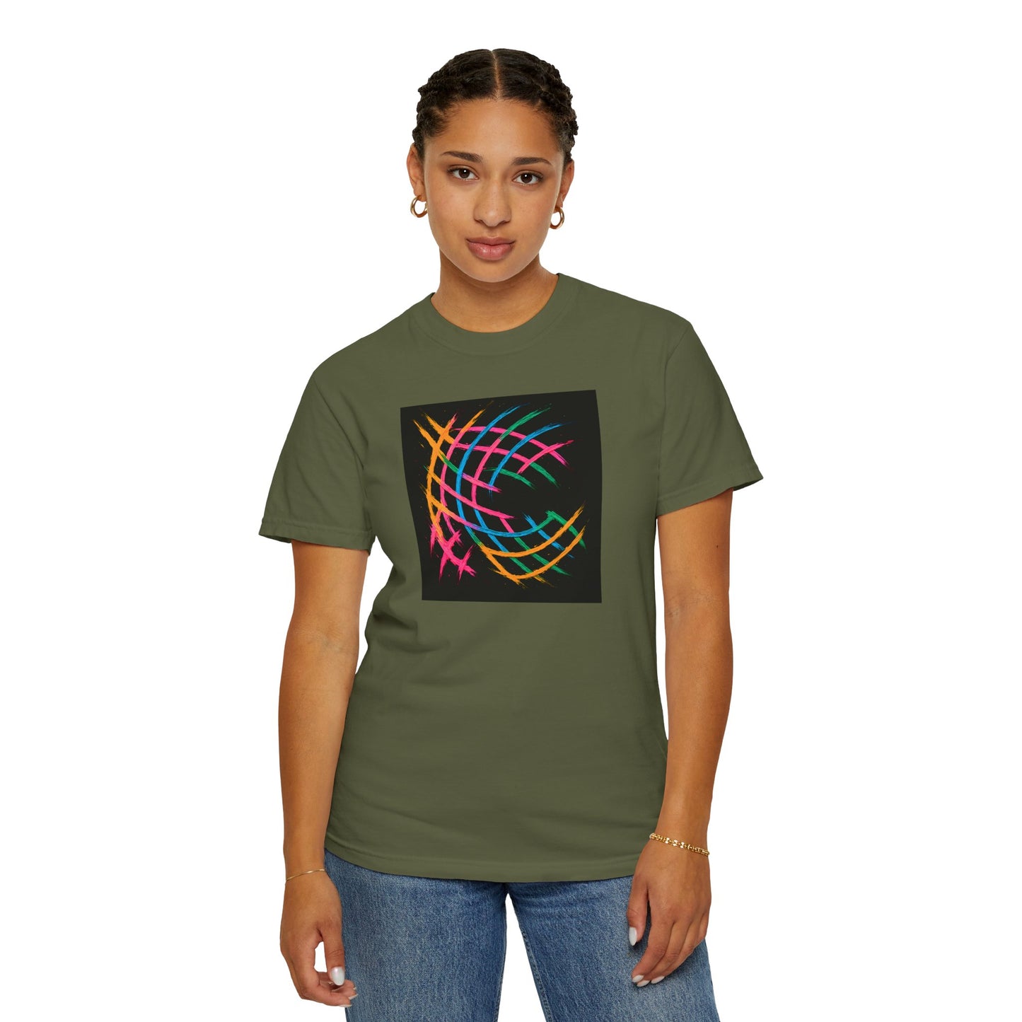 Colorful Abstract Unisex T-Shirt - Weave Design