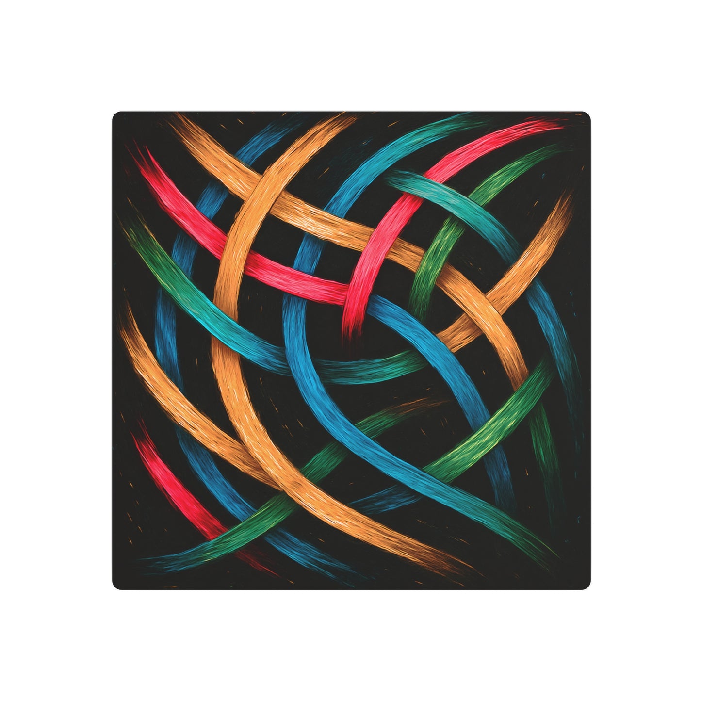 Vibrant Metal Art - Weave  Design