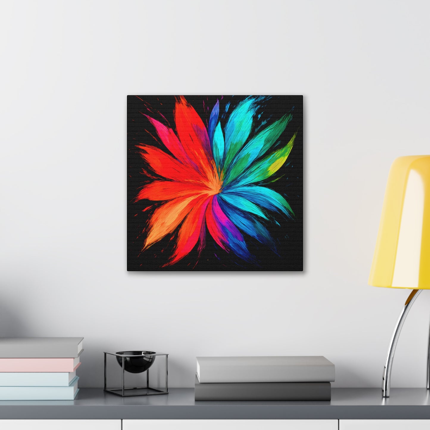 Modern Home Accent Floral Canvas Art - Melt Design