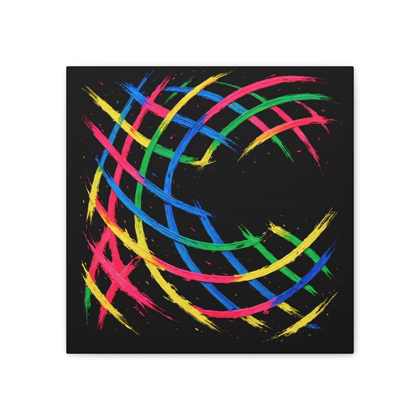 Modern Wall Art Canvas Print - Weave Design